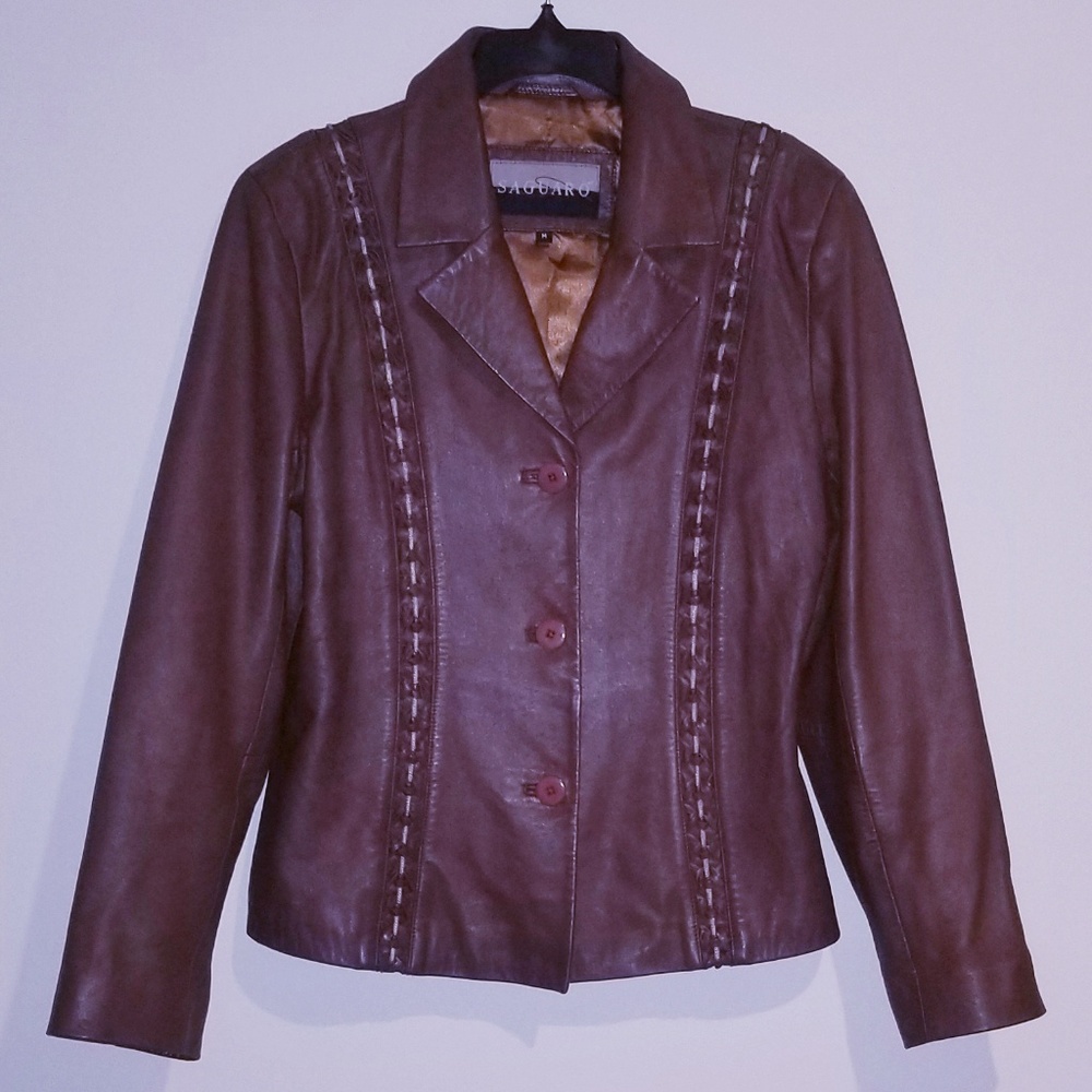 Genuine Leather Jacket Blazer